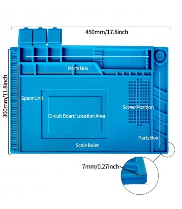 Термоустойчива силиконова подложка за работа с поялник