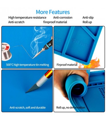 Термоустойчива силиконова подложка за работа с поялник