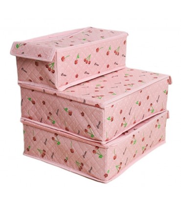 Комплект от 3бр. сгъваеми органайзери с капаци, за бельо и чорапи