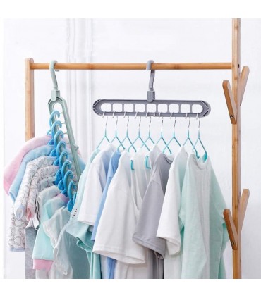 Комбинирана закачалка за гардероб за 9 закачалки