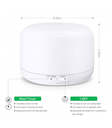 Арома дифузер овлажнител за въздух 300 мл с дистанционно