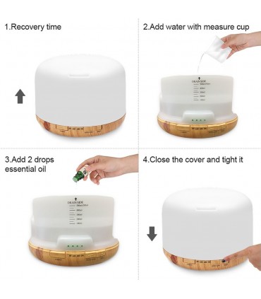 Арома дифузер овлажнител за въздух 300 мл с дистанционно