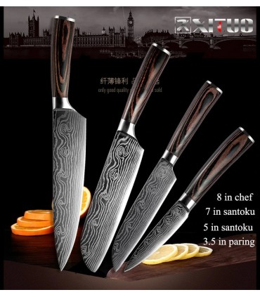 Ножове готварски от дамаска стомана