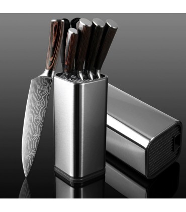 Стойка за кухненски ножове с отделение за ножица