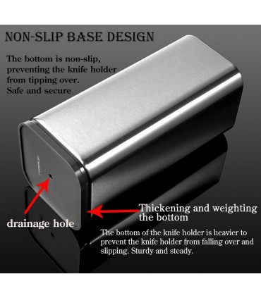 Стойка за кухненски ножове с отделение за ножица
