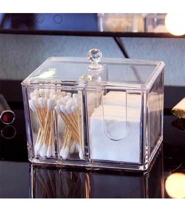 Кутия за съхранение на тампони за грим и клечки за уши