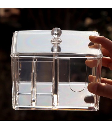 Кутия за съхранение на тампони за грим и клечки за уши