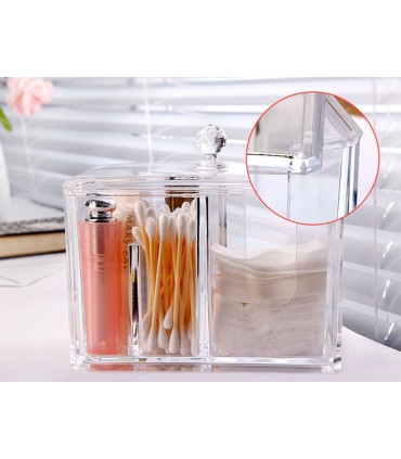 Кутия за съхранение на тампони за грим и клечки за уши