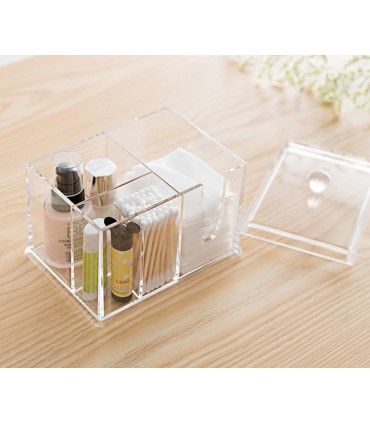 Кутия за съхранение на тампони за грим и клечки за уши