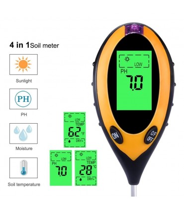 Сонда 4 в 1 - за измерване на земната повърхност: Температура, Влажност, pH, Интезитет на светлина.