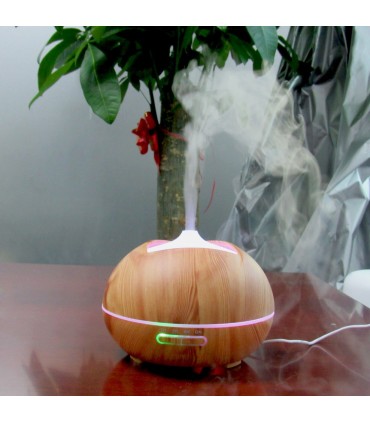 Арома Дифузер за етерични масла 300мл. за Ароматерапия Овлажнител за въздух с Йонизатор и LED светлини