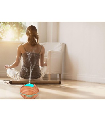 Арома Дифузер за етерични масла 300мл. за Ароматерапия Овлажнител за въздух с Йонизатор и LED светлини