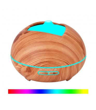 Арома Дифузер за етерични масла 300мл. за Ароматерапия Овлажнител за въздух с Йонизатор и LED светлини