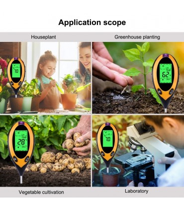 Сонда 4 в 1 - за измерване на земната повърхност: Температура, Влажност, pH, Интезитет на светлина.