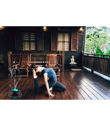 Арома Дифузер за етерични масла 300мл. за Ароматерапия Овлажнител за въздух с Йонизатор и LED светлини