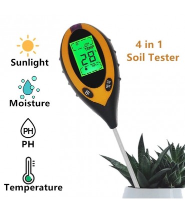 Сонда 4 в 1 - за измерване на земната повърхност: Температура, Влажност, pH, Интезитет на светлина.