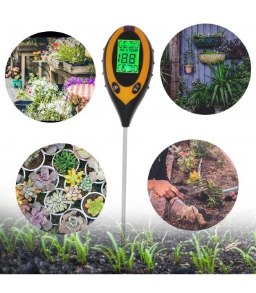 Сонда 4 в 1 - за измерване на земната повърхност: Температура, Влажност, pH, Интезитет на светлина.