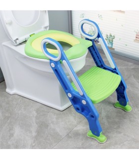 Детска седалка-адаптер за тоалетна чиния със стълба