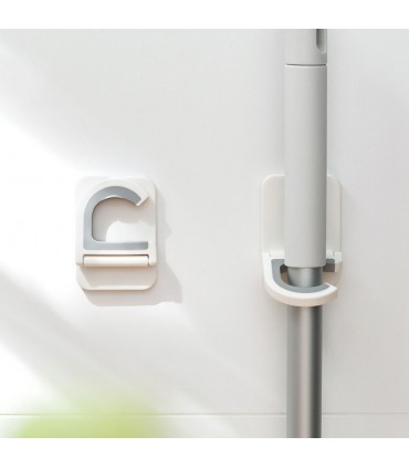 Сгъваема закачалка за стена за дръжка на моп, метла, стирка