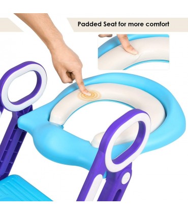 Детска седалка-адаптер за тоалетна чиния със стълба