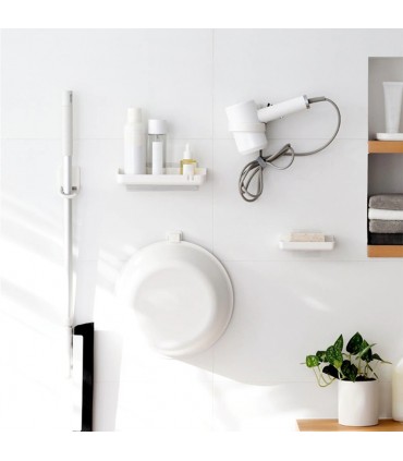 Сгъваема закачалка за стена за дръжка на моп, метла, стирка