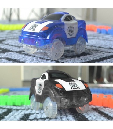 Количка полицейска кола за светеща писта Меджик тракс