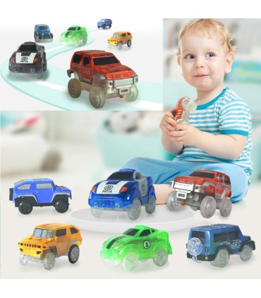 Количка полицейска кола за светеща писта Меджик тракс