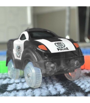 Количка полицейска кола за светеща писта Меджик тракс