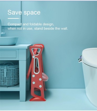 Детска седалка-адаптер за тоалетна чиния със стълба