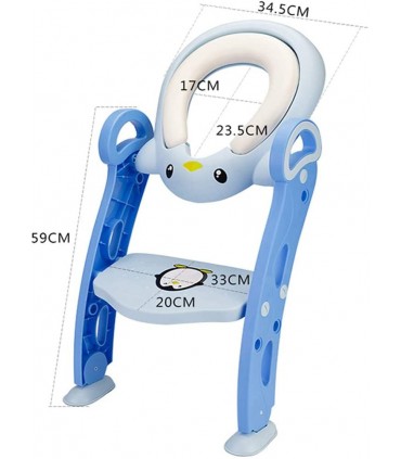 Детска седалка-адаптер за тоалетна чиния със стълба