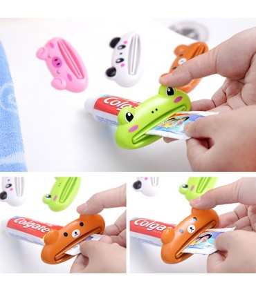 Детска машинка за изстискване на  паста за зъби с дизайн на животинче