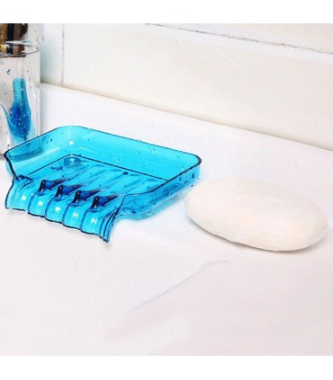 Поставка за сапун и гъба с улеи за отцеждане на водата в мивката