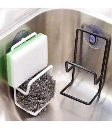 Метална поставка за кухненска гъба и телчета за мивката