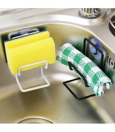 Метална поставка за кухненска гъба и телчета за мивката