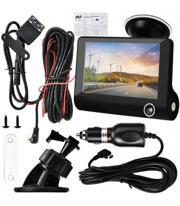 Видеорегистратор за кола 4.3 инча монитор с 3 камери