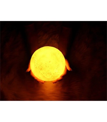 Комбиниран ароматизатор и нощна лампа 3в1 в триизмерна, релефна форма на луна