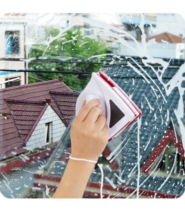 Уред за почистване на прозорци с магнит, двустранно