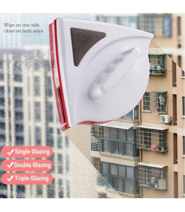 Уред за почистване на прозорци с магнит, двустранно