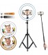 LED ринг лампа с трипод, осветление за TikTok, streaming, видео чат, с три режима