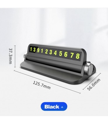 Табелка за телефонен номер за автомобил при временно паркиране