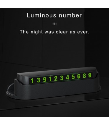 Табелка за телефонен номер за автомобил при временно паркиране