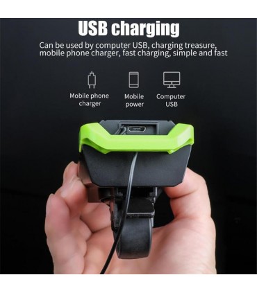 Фар за велосипед, Акумулаторна батерия 4000mAh, 2 х LED крушки T6