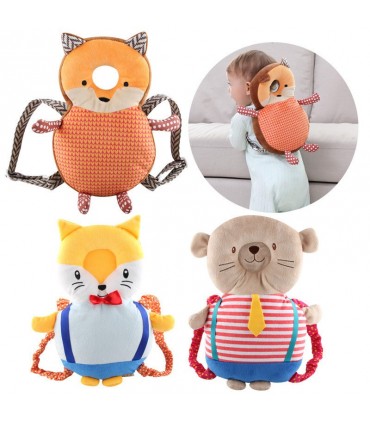 Протектор за прохождащи деца за глава и гръб, плюшена играчка