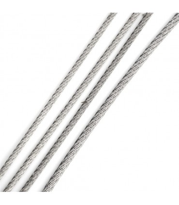 Халка за ключодържател, стоманено въже