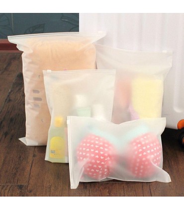 Прозрачни пликове за съхранение на багаж при пътуване в пет размера