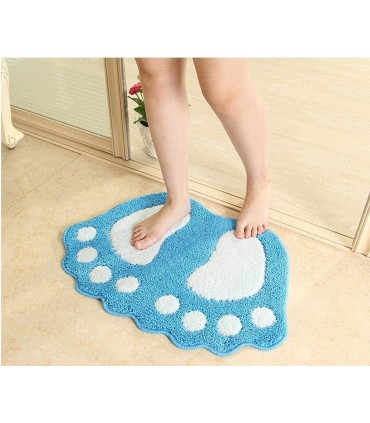 Килимче постелка за баня или стая с формата на големи крака на йети