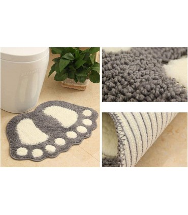 Килимче постелка за баня или стая с формата на големи крака на йети