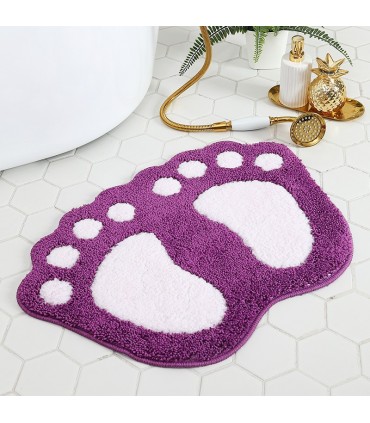Килимче постелка за баня или стая с формата на големи крака на йети