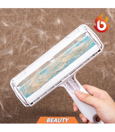 Четка за почистване на косми от кучета и котки с контейнер