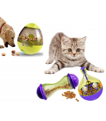 Играчка за куче/коте люлееща се топка с храна